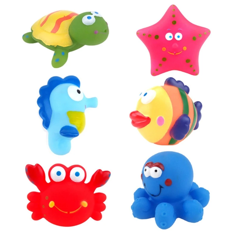 

Baby Bath Time Sea Animal Spray Toy Swimming Pool Beach Squeeze Toy Infant Favor