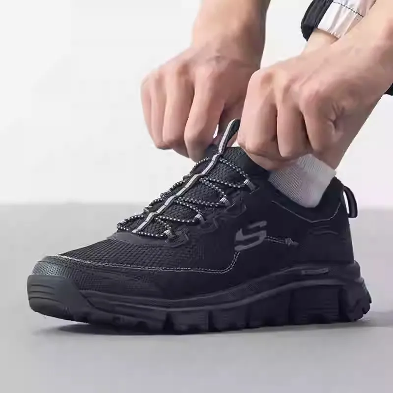Мужские кроссовки Skechers. Новая летняя модная дышащая повседневная обувь. Легкая