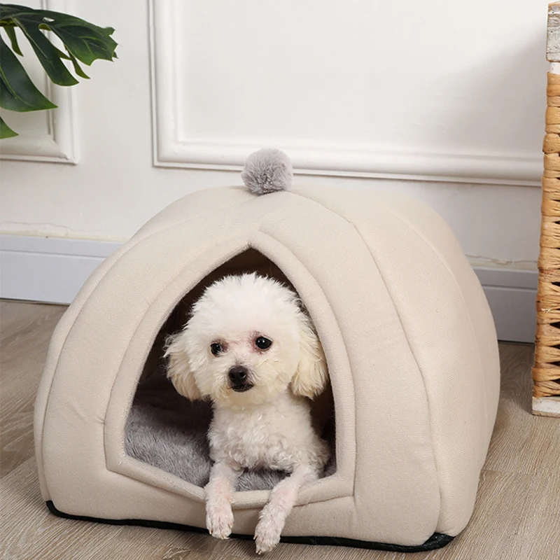

Washable Cat Nest Winter Warm Cold-proof Pet Home Nest Large Stray Cat House Fully Closed Cat Bed Large Space Dog House Cat Nest