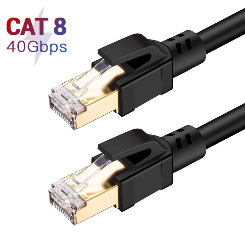 

Cat8 Ethernet Cable SSTP 40Gbps Super Speed Cat 8 RJ45 Network Lan Patch Cord for Router Modem PC RJ 45 Ethernet Cable