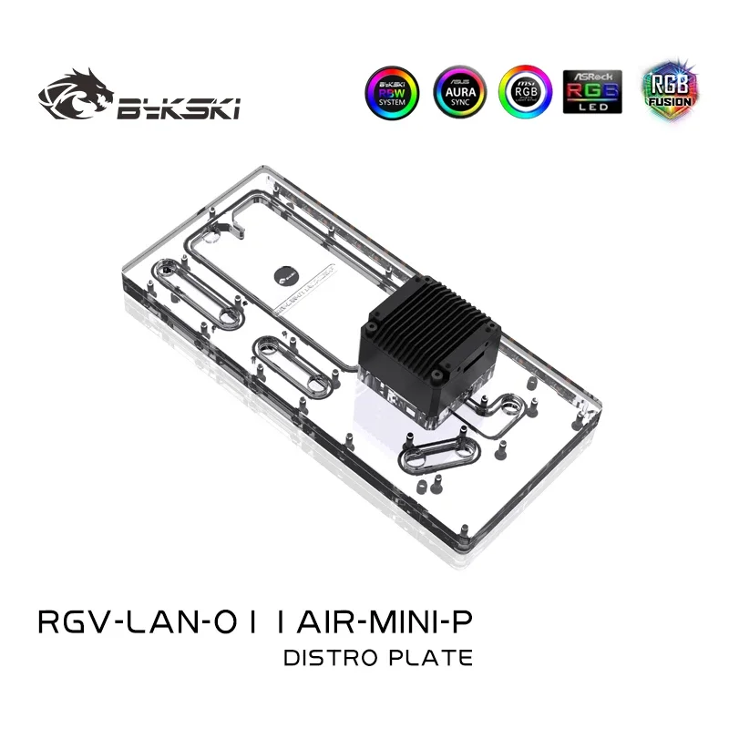 Bykski RGV-LAN-O11AIR-MINI-P дистро-плита для корпуса LIANLI O11 AIR MINI резервуар воды насос