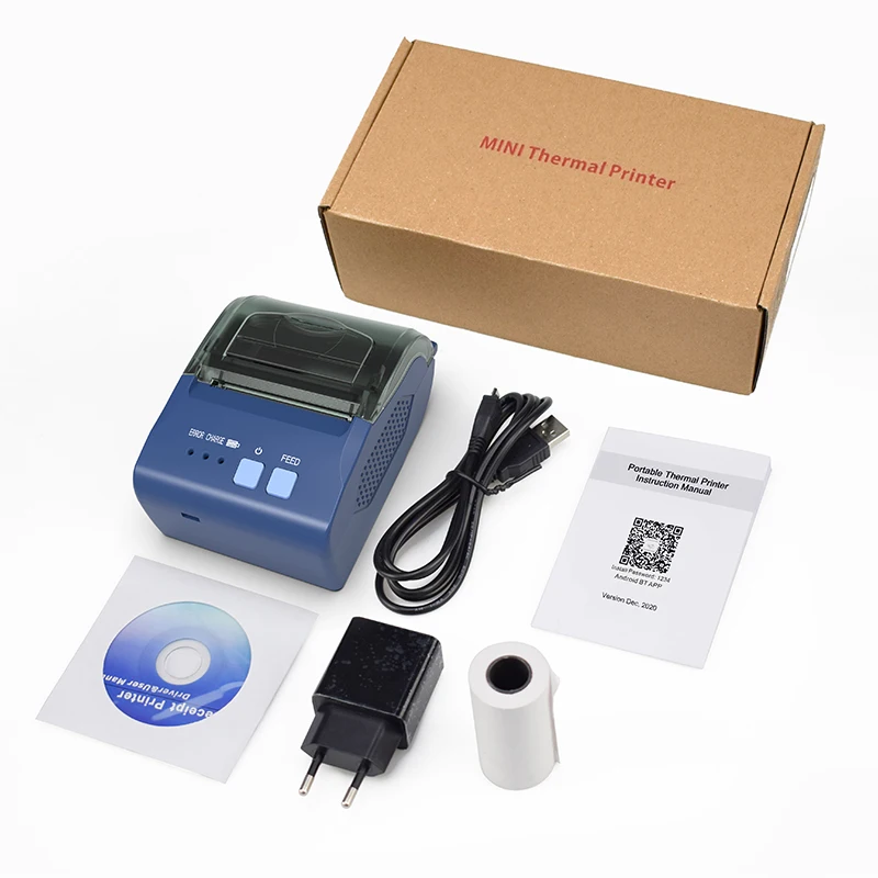 Недорогой ручной мини-Термопринтер для чеков Android IOS Windows стандартный принтер с