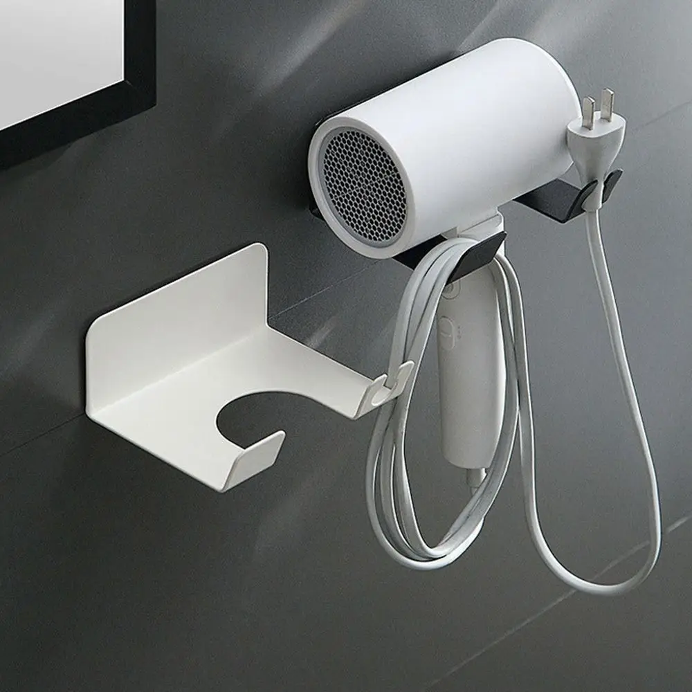 

Bathroom Hair Dryer Shelf No Need Punch Toilet Hair Dryer Holder Multifunction Wall Shelves For Bathroom Shower Accessories