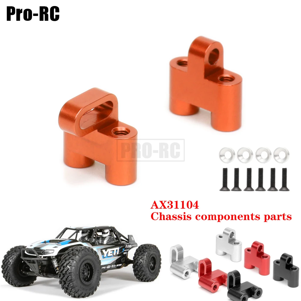 2Pc Aluminum Alloy #AX31104 Servo Mount & Screws Chassis Components for RC Car 1/10 Electric Axial Racing Yeti AX90025 AX90026
