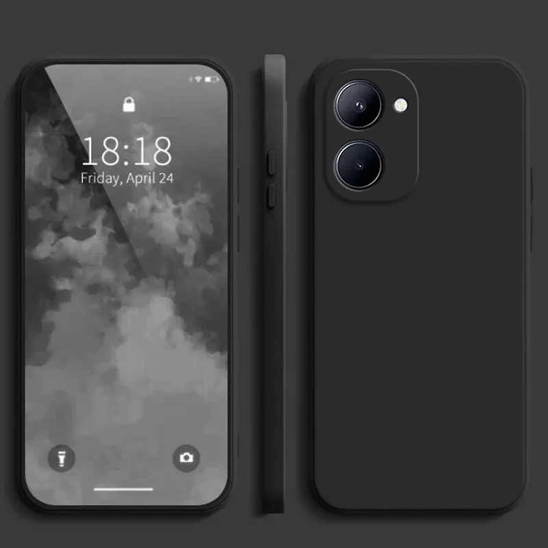 Фото Однотонный Ультратонкий матовый чехол для телефона Vivo Y03 Y18 Y18S силиконовый мягкий чехол из ТПУ №5