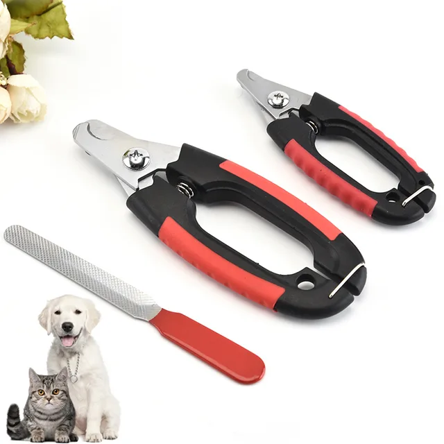 New Dog Nail Clippers Stainless Steel Pet Nail Clipper Professional Nailclipper Cat Scissors Cutters 1Pcs 3