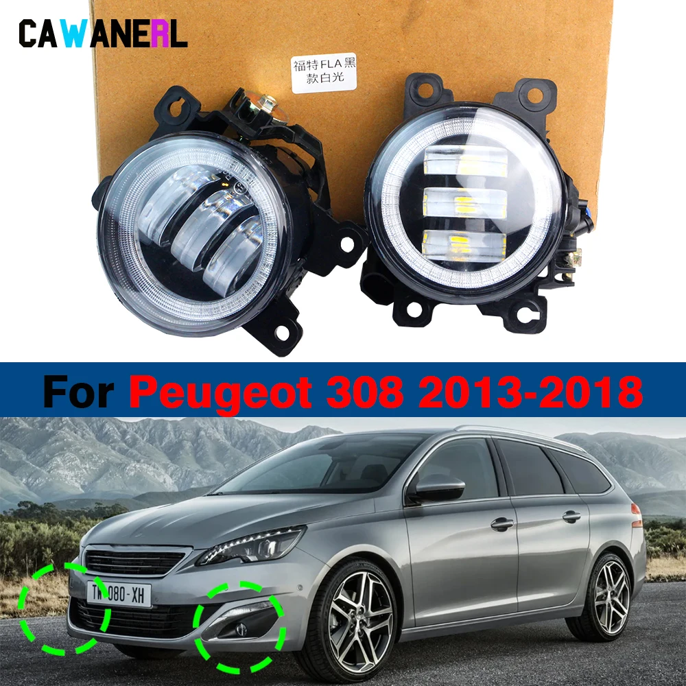 2 X Регулируемая противотуманная фара для автомобиля дневные ходовые огни с