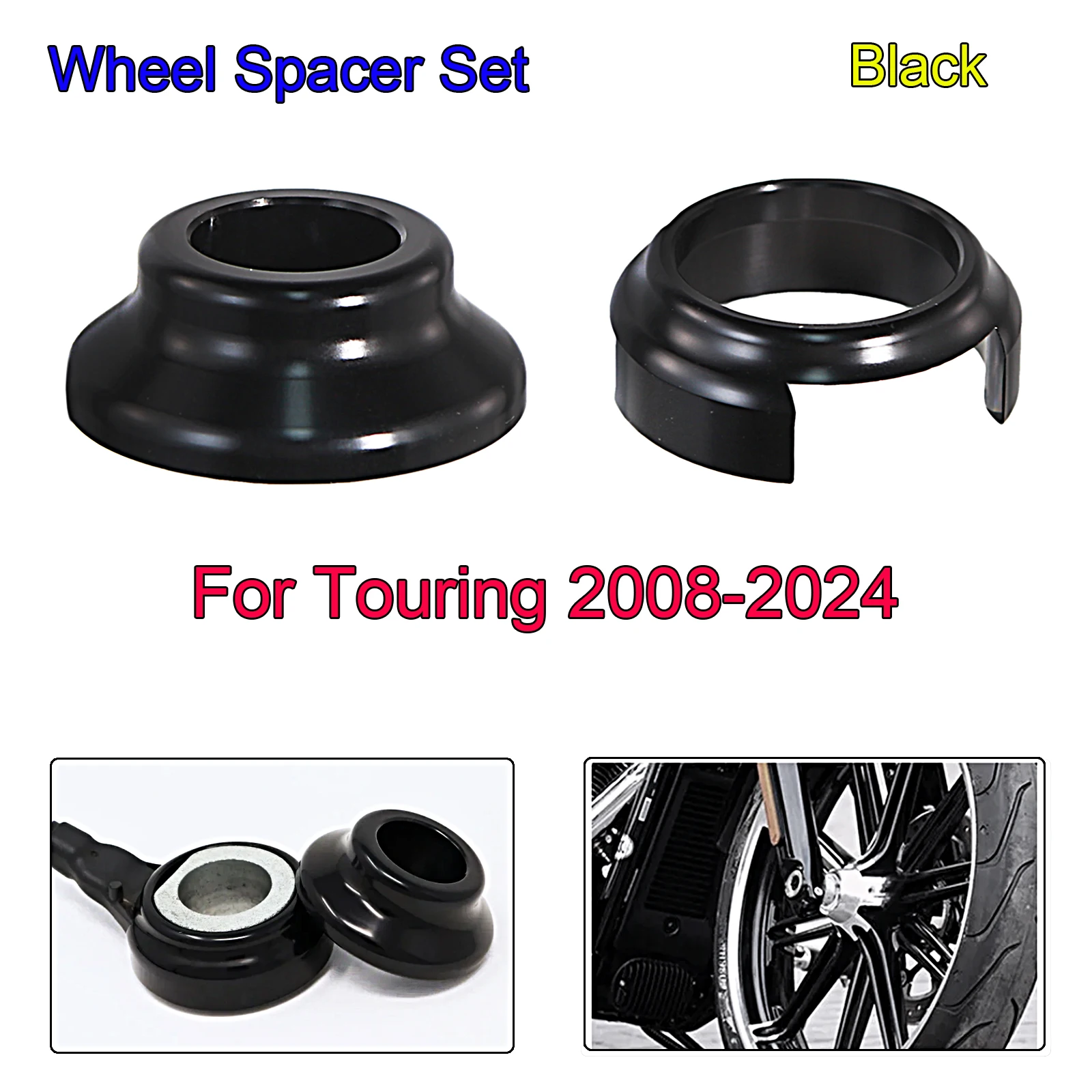 

Набор отверстий для колес для Harley 2008-2024 Touring Electra Road Street Glide FLHT FLHX FLHR