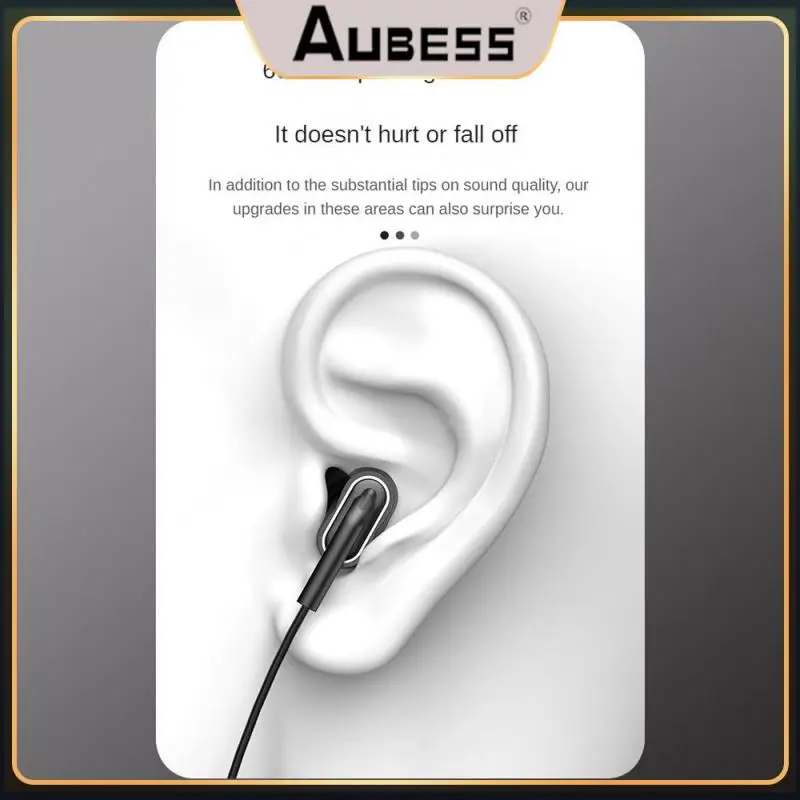 

Earmuffs Material Silicone Subwoofer Headphones Hd Call Ergonomic Design Anti Noise Earphones Skin Friendly Comfortable To Wear