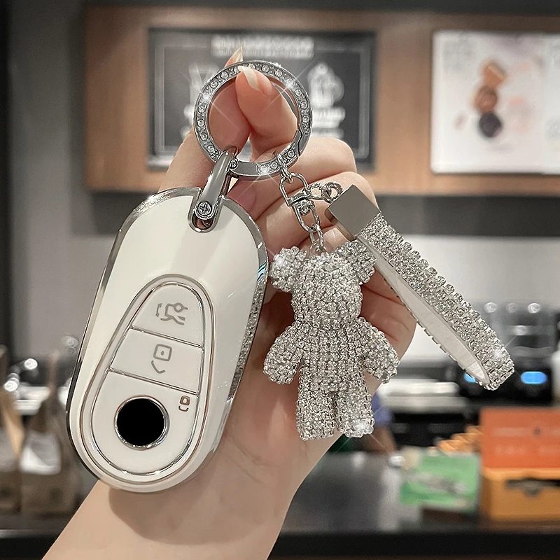 

Чехол из ТПУ для автомобильного ключа с дистанционным управлением для Mercedes Benz A C E S G Class GLC CLE CLA GLB GLS C300 E200 E300 W205 W213 W222 X167 AMG