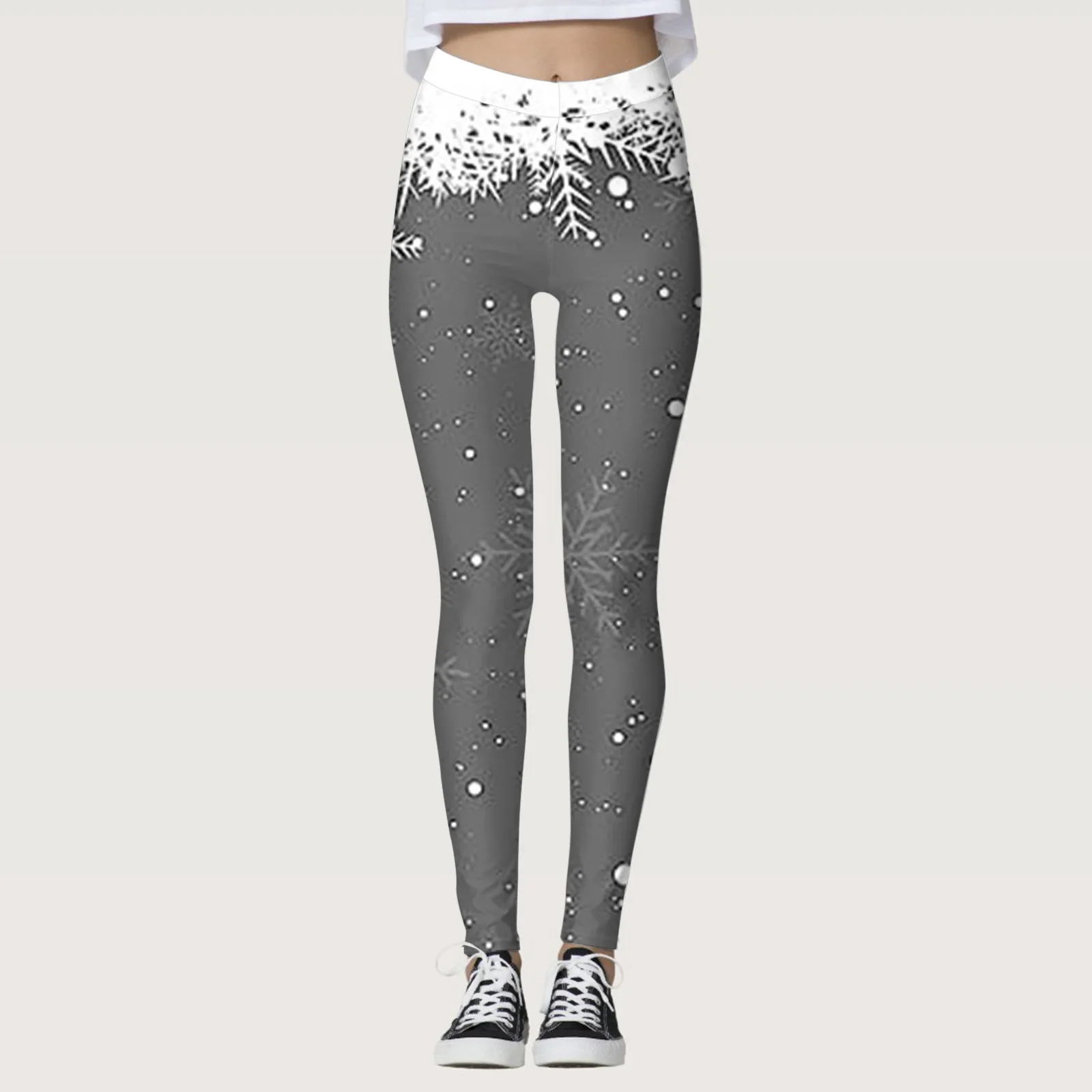 

Womens Christmas Printed Leggings Custom Graphic Sports Pants Elastic High Waist Bottoms Thermal Slim Trousers Leggings Pants