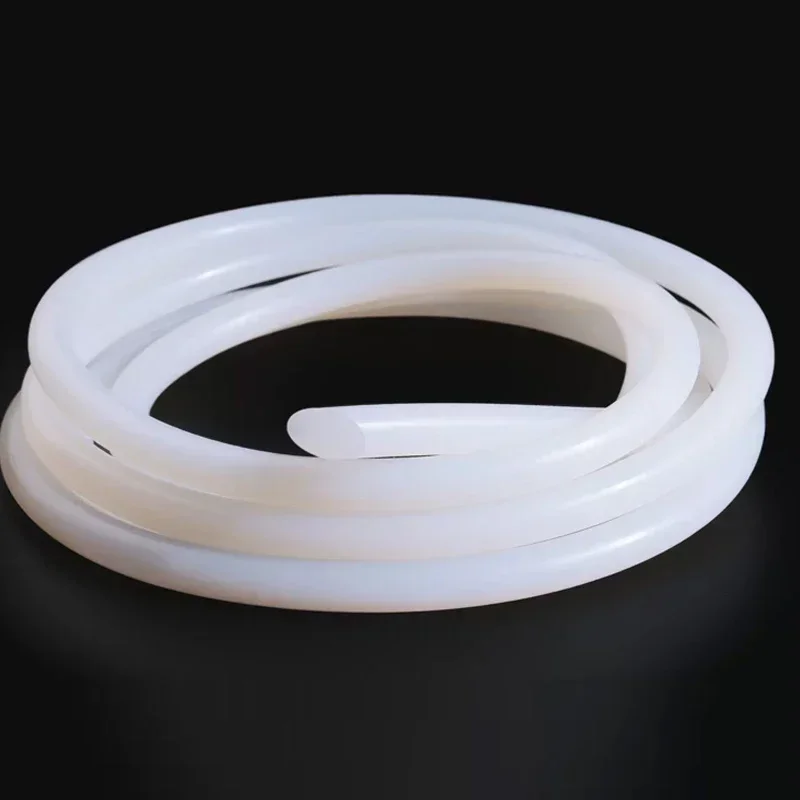 Уплотнительный шнур из твердой силиконовой резины белый уплотнительный