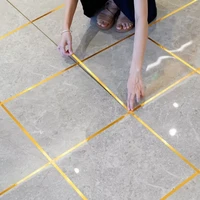 2022 50m 1roll ceramic tile mildewproof gap tape decor gold silver black self adhesive wall tile floor tape sticker home decorat