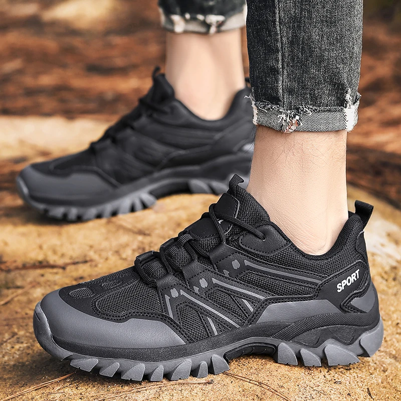Men's and women's hiking shoes hiking and mountaineering shoes anti-slip breathable comfortable hiking and fishing sports shoes