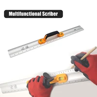 multifunctional scriber ruler tools silver with level and handle aluminum wallpaper vinyl pp photos aluminium rulers
