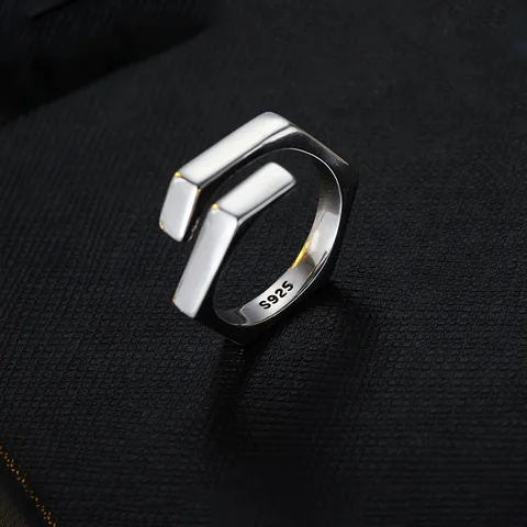 Регулируемые серебряные кольца GaaBou Jewellery