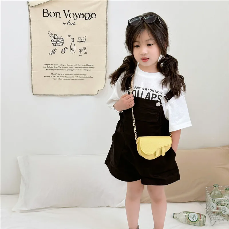 Korean Baby Girls Shoulder Bags Kids Small Coin Purse Accessories Handbags Free Ship PU Children's Mini Toddler Messenger Bag enlarge