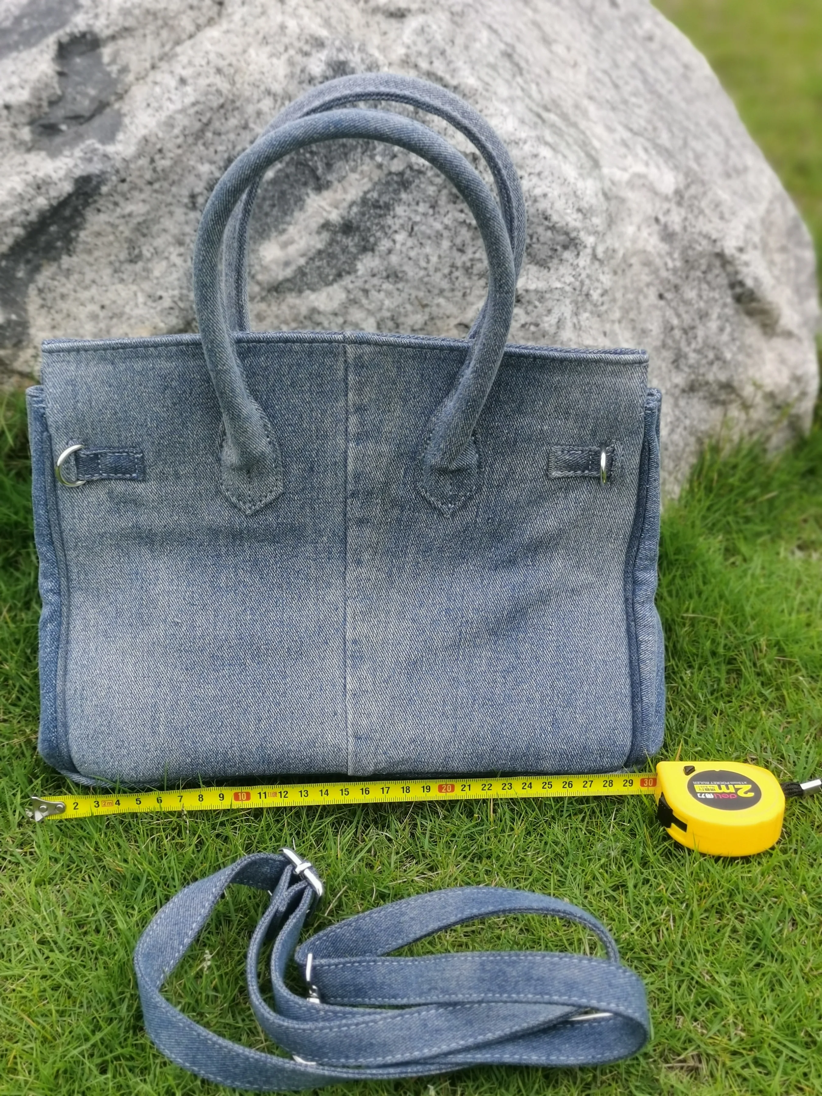 Женская сумка из джинсовой ткани в стиле пэчворк Роскошный кошелек для девушек