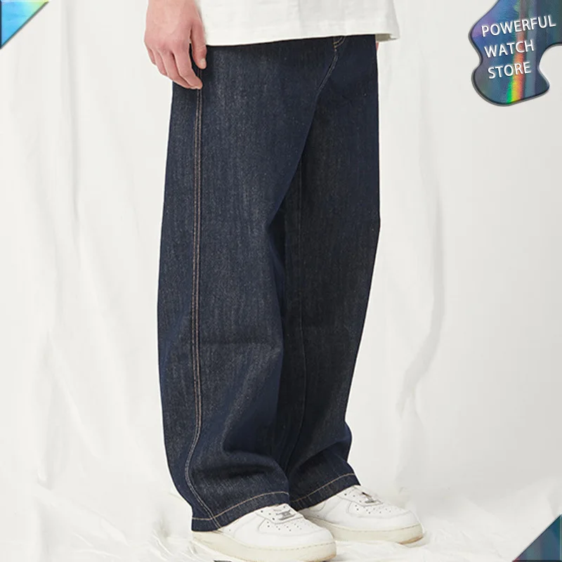 2023 New High Quality Summer New Japanese Loose Fashion Brand Casual Straight Dark Basic Jeans Men and Women Trousers  Fashion