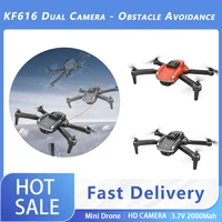 2022 new kf616 drone 4k profesional 2 4g wifi hd dual camera with obstacle avoidance foldable quadcopter rc helicopter toys gift