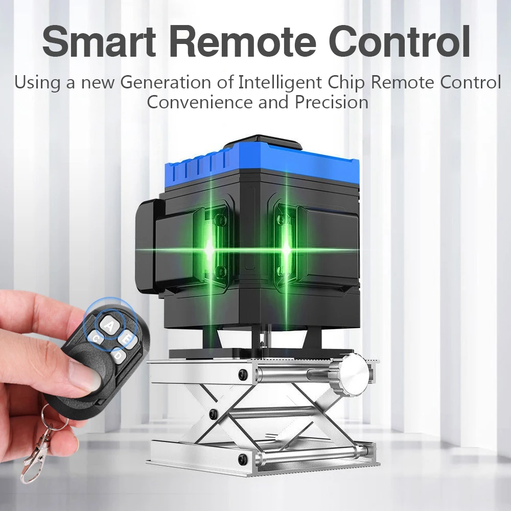 

Лазерный уровень, самонивелирующийся горизонтальный и вертикальный 16-линейный 4D зеленый луч