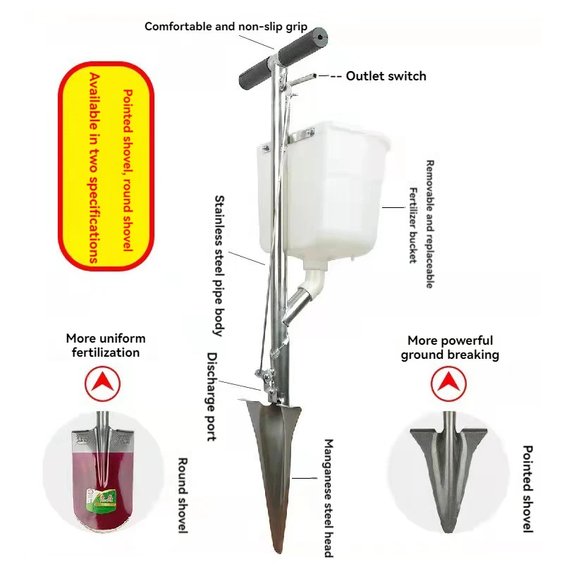 Артефакт для внесения удобрений многофункциональная лопата фруктового сада