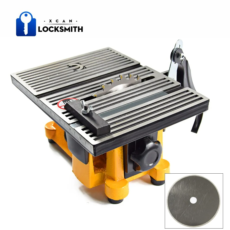 Настольная мини-пила XCAN 60 Вт для деревообработки ручной работы, Настольная пила «сделай сам» для хобби, модель ремесла, режущий инструмент, отрезная пила, циркулярная пила 100 мм