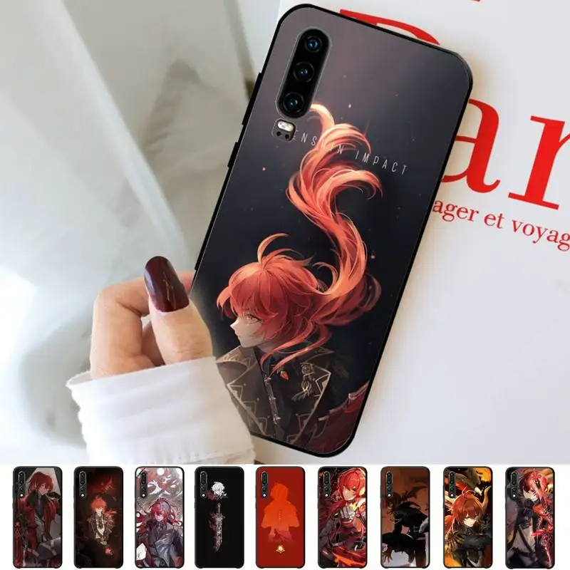 

Genshin Impact Diluc Phone Case for Huawei P30 40 20 10 8 9 lite pro plus Psmart2019