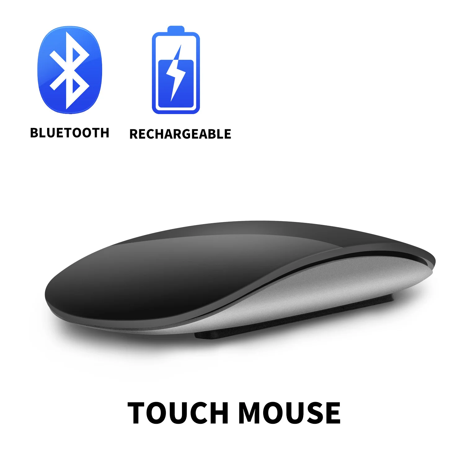 

2023 New Arrivals Wireless Bluetooth Magic 2 PC Gamer Mouse Noiseless Rechargeable Laser Ergonomic Design Touch For Asus Laptop