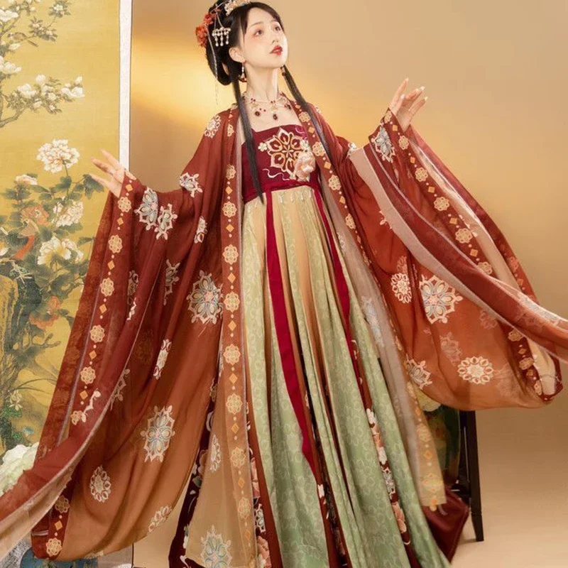 Женское традиционное китайское платье Hanfu карнавальный костюм принцессы для