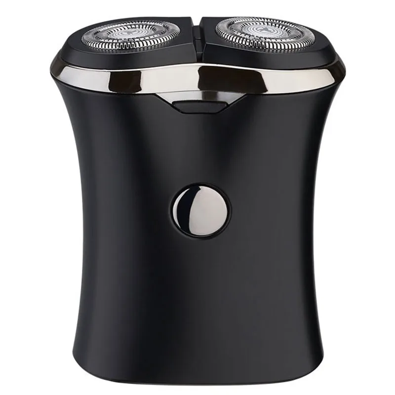 

Electric Shaver 2 Floating Head Portable Waterproof Razor Shaver USB Rechargeable Steel Mens For Men