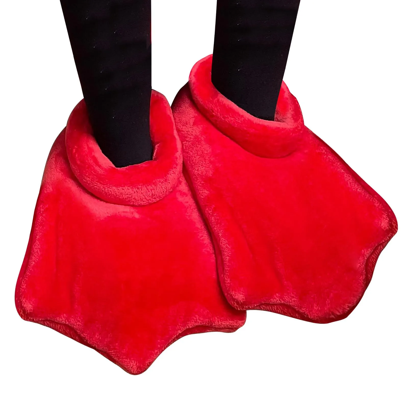 Плюшевые тапочки с мягкой уткой цвет в ассортименте