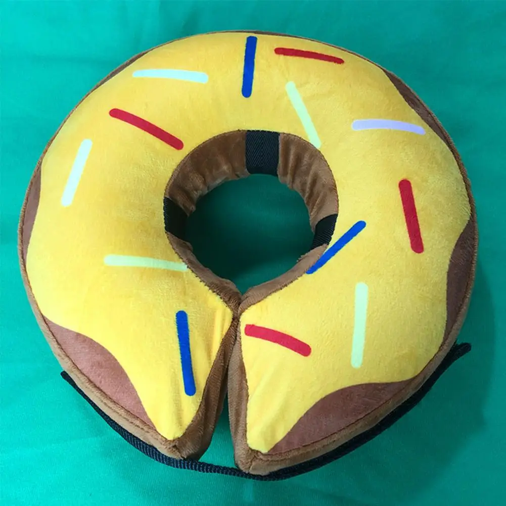 Useful Cat Circle Collar Soft Pet Collar Inflatable Dog Donut Collar Cone Soft Recovery Cones Anti-bite