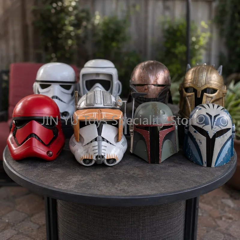 Фото Оригинальный шлем штурмовика из серии Star Wars The Black Series с звуковыми эффектами, маска Мандалорца, костюм на Хэллоуин, игрушки для косплея №1
