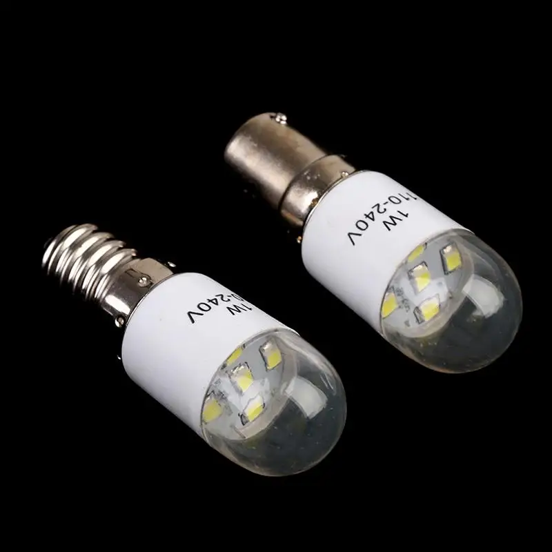 

Sewing LED Blub BA15D/E14 Light Bulbs AC 110-240V 1W Home Sewing Machine Bulb Lamp