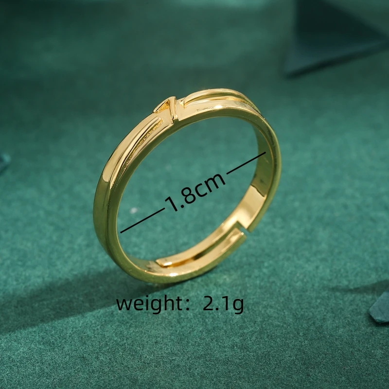 Высококачественное креативное цифровое регулируемое кольцо с фианитами и медью