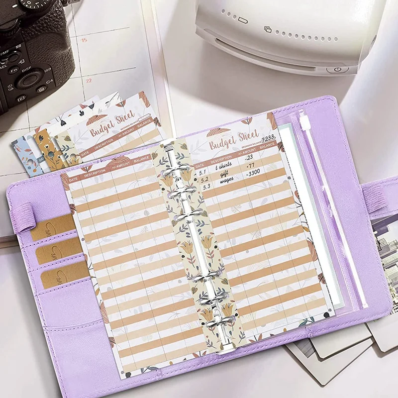 

48 Expense Budget Sheets, Money Organizer For A6 Budget Binder -For Cash & Ledger Book, For Wallet, Budget Planner