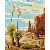 gatyztory frameless painting by numbers diy desert scenery on canvas 60x75cm paint by numbers scenery canvas painting kits gift