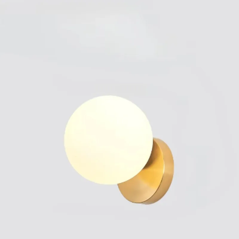 Новый простой современный светодиодный стеклянный настенный светильник для