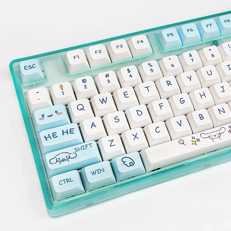 

Клавиши PBT XDA с корицей, колпачки для клавиш Cherry Mx, переключатель Jelly Luna 75, механическая клавиатура с зумом PBT, покраска на английском языке, пе...