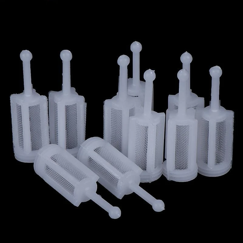 

10pcs Plastic Gravity Type Spray Gun Spray Filter Pot Diameter 11mm length 36mm
