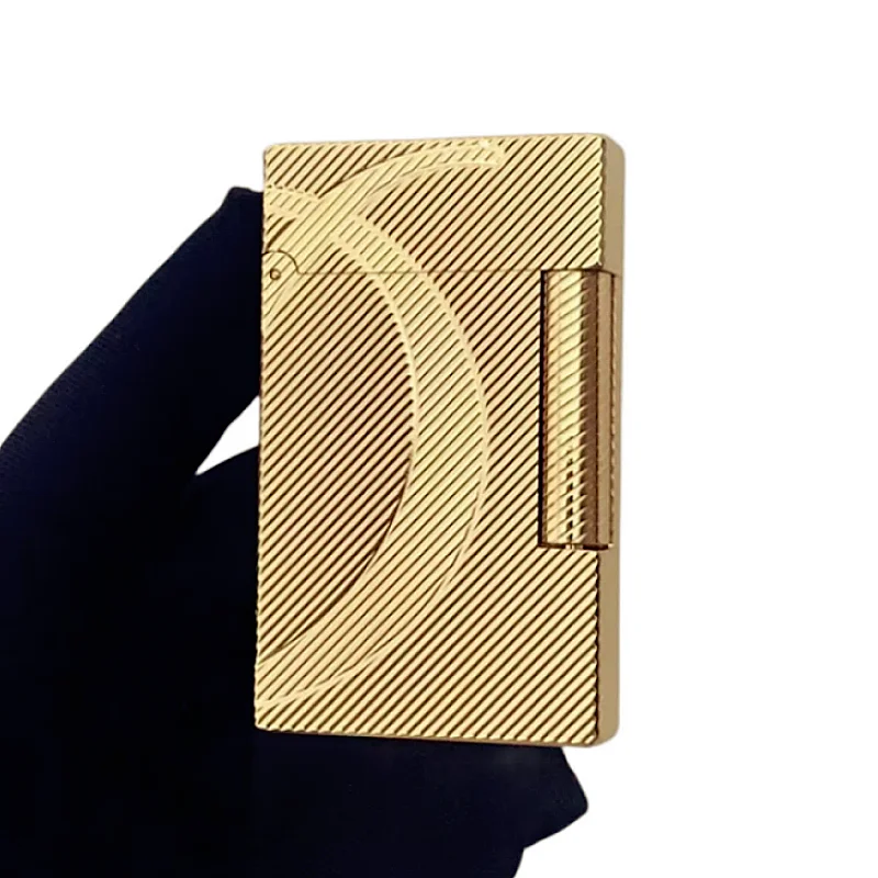 

Газовая ветрозащитная Зажигалка S.T для сигарет Dupont яркий звук зажигалка золото с камнем и колесом и адаптером № G020