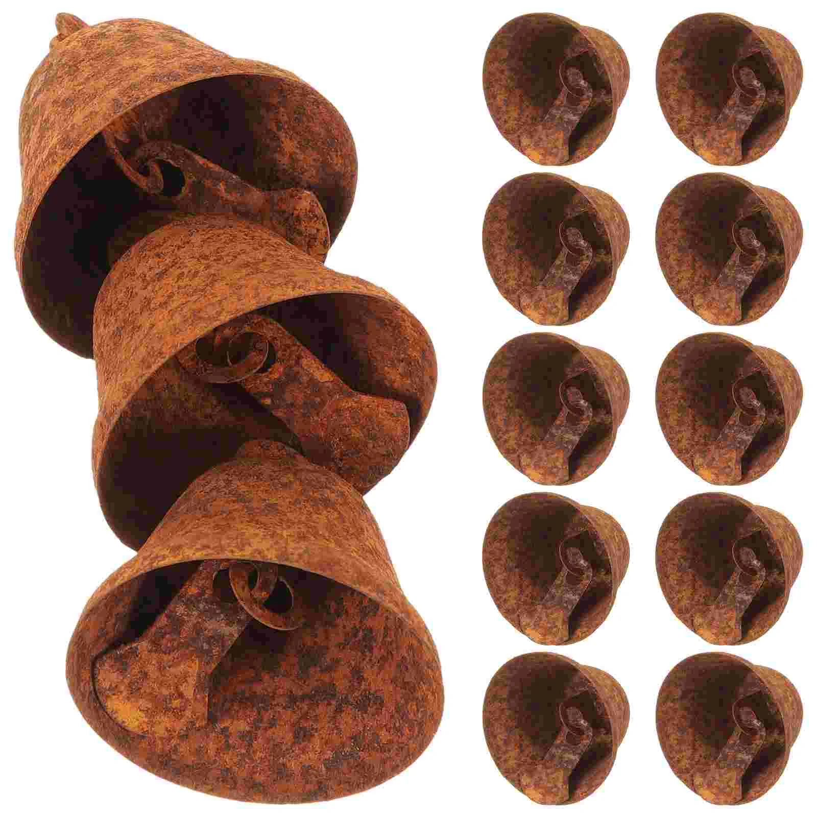 

50 Pcs Bell Charms Craft Making Decor DIY Bells Retro Christmas Decorations Jingle Decorate Decorative Metal