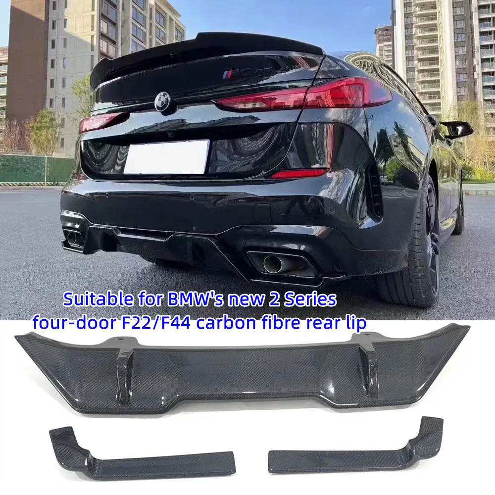 

For BMW's New 2-Series F22/F44 Sedan, Carbon Fiber Rear Diffuser, Rear Lip Separation Lip, Exhaust Tailbox Spoiler Lower Part