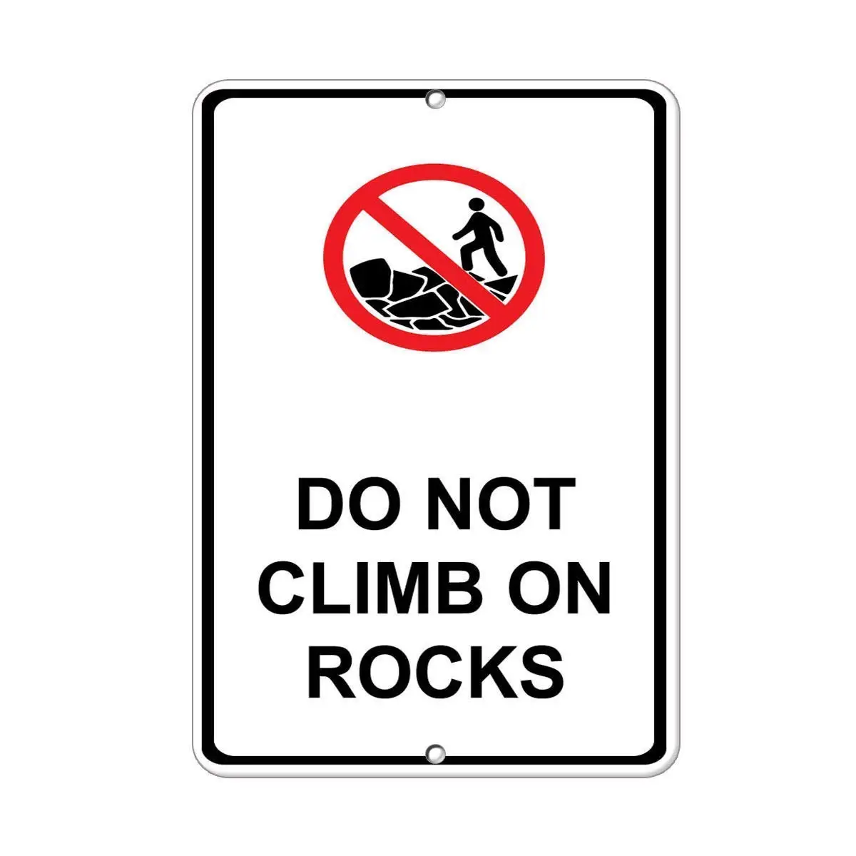 

Sarcastic Metal Tin Sign Man Cave Bar Decor 12 x 8 Inches Do Not Climb On Rocks Hazard Sign Construction Sign Tin Sign Style Wa