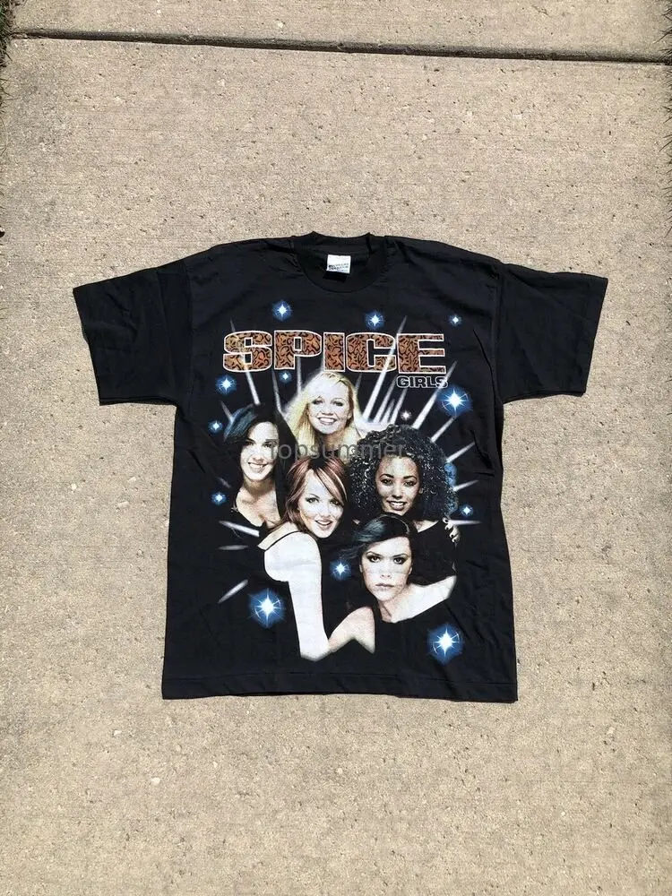 

Vintage 90S Spice Girls Euro Bootleg T Shirt L Rap Tee Nsync Backstreet Boys
