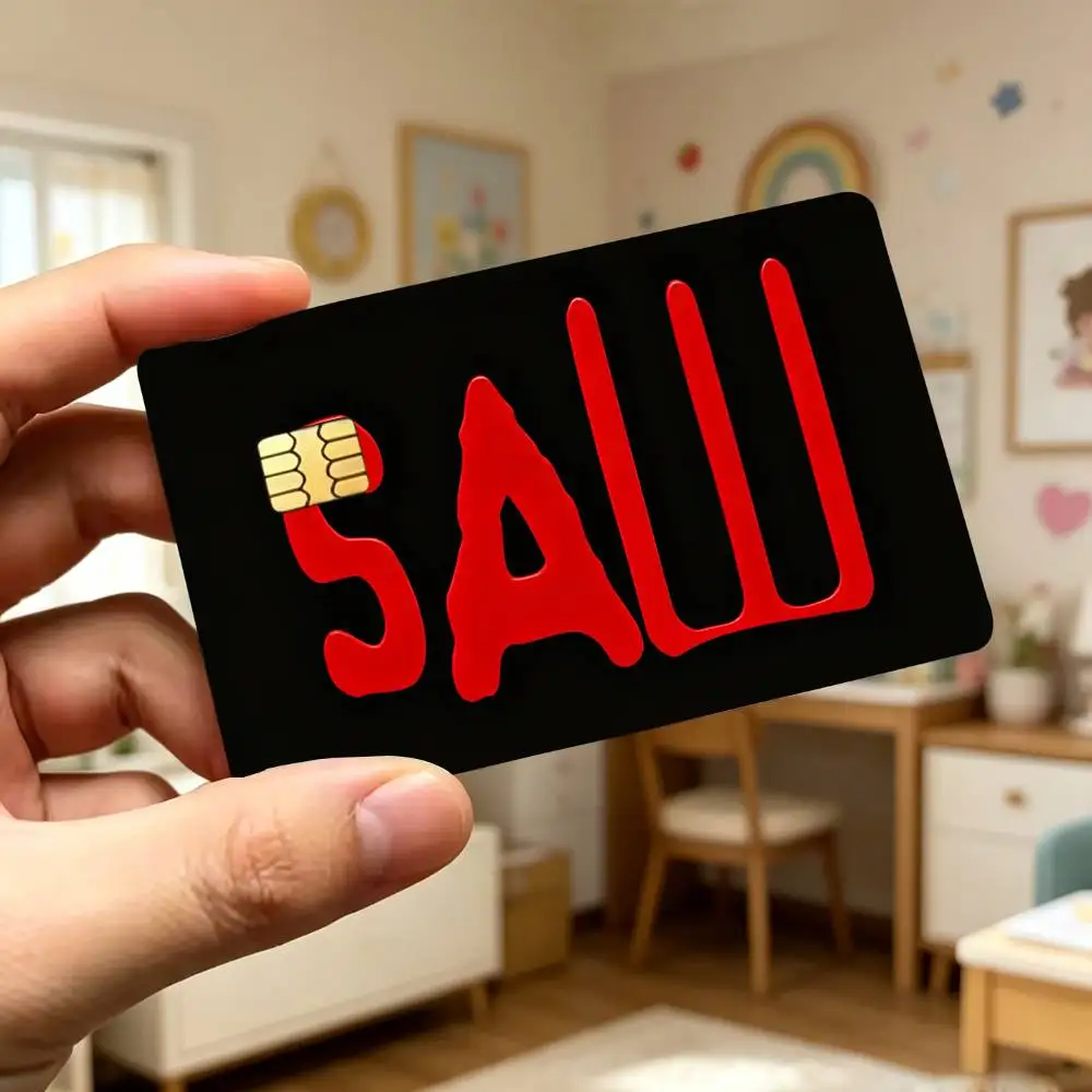 Фото Наклейки G-German S-Saw Game для кредитных и дебетовых карт, пленка-скин для банковских карт, наклейки-скины для банковских карт, для проездных на автобус и метро №5