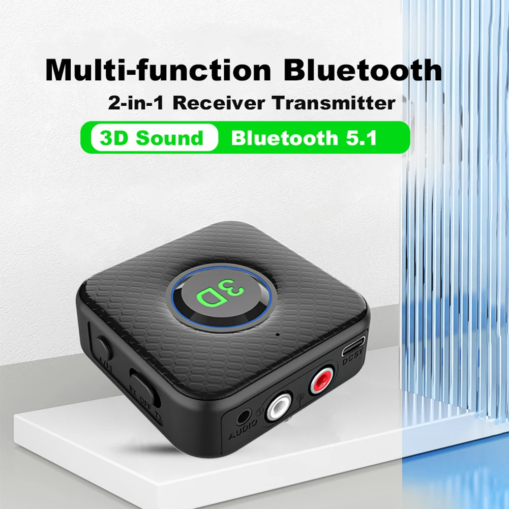 

Bluetooth-совместимый приемник передатчик громкой связи для ТВ ПК автомобильный динамик 3D стерео аудио передатчик приемник адаптер