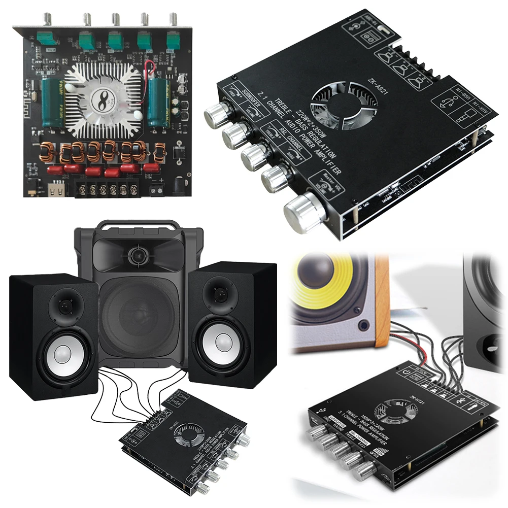 TPA3255 Bluetooth-совместимый модуль усилителя звука для динамика 2 1-канальный 220 Вт * + 350