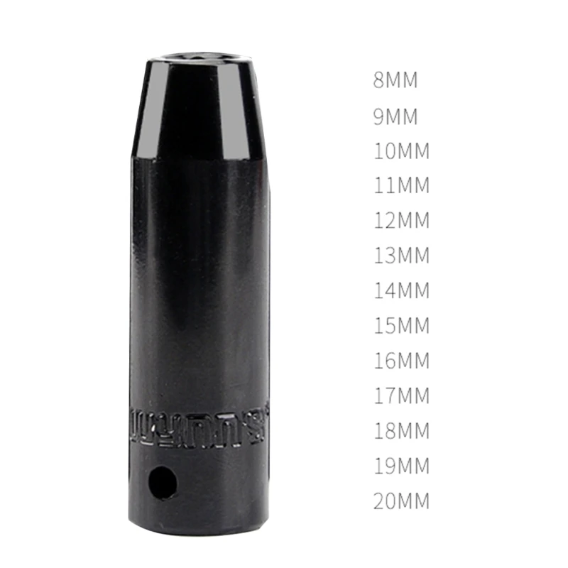 

1/2" Drive Deep Impact Socket Metric Nut Socket Air Pneumatic Socket Head Sleeve for Car Truck Repair Tool 8-20mm